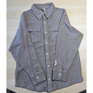 NWT PINK Victoria's Secret Iced Coffee Reverse Fleece Shacket Shirt Jacket